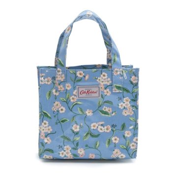 キャスキッドソン Cath Kidston トートバッグ 1009729 106130518100102 SMALL BOOKBAG スモール ブックバッグ トート MID BLUE/FORGET ME NOT サックスブルー系＋フラワー柄マルチカラー