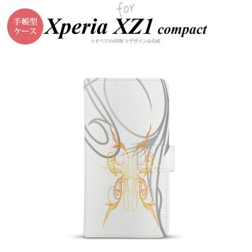 【手帳型 スマホ カバー ケース】【SO02K】【エクスペリア XZ1】手帳型 ケース SO-02K スマホ カバー Xperia XZ1 Compact エクスペリア ピンスト 白×黄 nk-004s-so02k-dr1247【メール便送料無料】