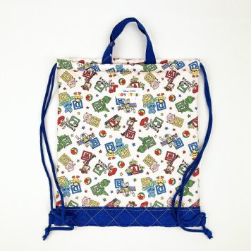 ディズニー トイストーリー キルトナップザック ベージュ バッグ リュック スクール キッズ Disney