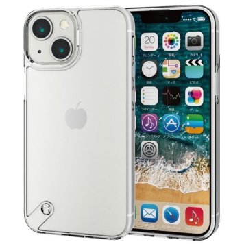 エレコム iPhone13 mini ケース カバー ハイブリッドケース ストラップホール付 クリア PM-A21AHVCKCR
