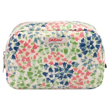 キャスキッドソン Cath Kidston ポーチ 985376 105966817851102 CLASSIC COSMETIC CASE TINY PAINTED BLUEBELL クラシック コスメティック ケース 化粧ポーチ タイニー ペインテッド ブルーベル WARM CREAM クリーム系＋フラワー柄マルチカラー