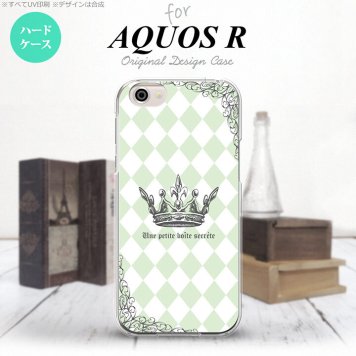 【SH03J】【スマホケース/スマホカバー】【アクオス R】SH03J スマホケース AQUOS R SH-03J カバー アクオス R 王冠 緑 nk-sh03j-1456【メール便送料無料】