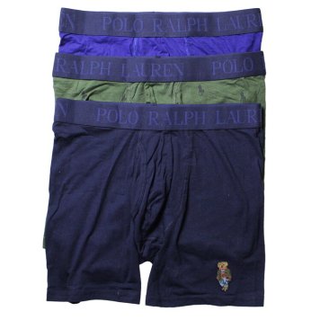 ポロラルフローレン：FATHER'S DAY GIFT SETS ボクサーブリーフ 3PK (ヘリテージ・ロイヤル/クラシック・ドラブ/クルーズ・ネイビー)[ボクサーパンツ/ 男性下着/ メンズインナー/人気ブランド/おすすめギフト/誕生日プレゼント/メンズファッション]