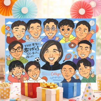 卒業記念のお祝いに、大切な人の笑顔を、ずっと近くに飾れます。 贈り物 卒業 似顔絵 名入れ プレゼント ギフト 手描き 卒業記念 大学 クラス 高校 思い出 学校 先生 クラス 子供 友達 下書き確認 修正無料 名入れ 実績多数 親孝行 サプライズ そっくり 宝物 学校 卒業記念 オーダーメイド 喜寿祝い 大量注文 百寿祝い おすすめ 喜ばれる バレンタインデー 長寿祝い イラスト