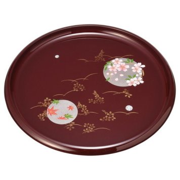【送料無料・包装無料・のし無料】紀州塗 円華 8.0信貴丸盆 2204093(A4)ギフト 敬老の日 入学祝い 卒業祝い 就職祝い 結婚祝い 誕生日 出産祝い 引越祝い 香典返し 新盆 初盆 御礼 お中元 内祝い 快気祝い ご挨拶 志 法事
