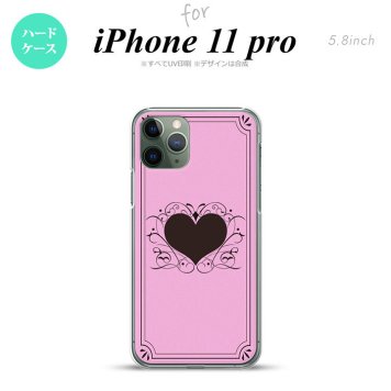 iPhone11Pro iPhone11 Pro スマホケース ハードケース ハート 飾り ピンク メンズ レディース nk-i11p-612