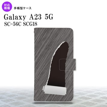 Galaxy A23 GalaxyA23 手帳型スマホケース カバー 破れデザイン 黒 2022年 10月発売 nk-004s-a23-dr289
