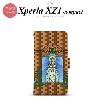 【手帳型 スマホ カバー ケース】【SO02K】【エクスペリア XZ1】手帳型 ケース SO-02K スマホ カバー Xperia XZ1 Compact エクスペリア マリア様 ベージュ nk-004s-so02k-dr1502【メール便送料無料】