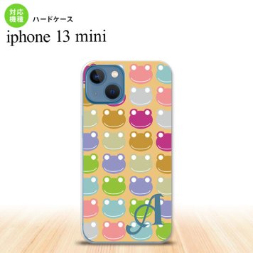 iPhone13mini iPhone13 mini ケース ハードケース カエル かえる B ベージュ +アルファベット  nk-i13m-164i