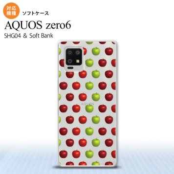 SHG04 SHG04 ZERO6 AQUOS zero6 スマホケース ソフトケース りんご 林檎 青リンゴ 緑 赤 メンズ レディース nk-zero6-tp049