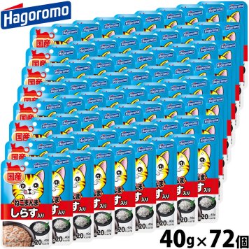 はごろもフーズ ねこまんま キャットフード パウチ しらす入り 40g×72個 