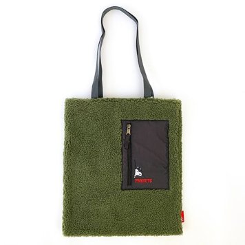 スヌーピー IP.A4.ボア. Peanuts-7V KHAKI バッグ トートバッグ サブバッグ 習い事