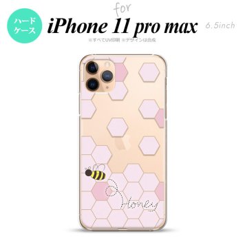 iPhone11ProMax iPhone11pro max スマホケース ハードケース ハニー クリア ピンク メンズ レディース nk-i11pm-1687