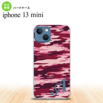 iPhone13mini iPhone13 mini ケース ハードケース タイガー 迷彩 B ピンク +アルファベット  nk-i13m-1163i