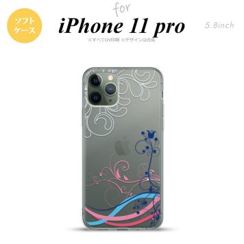 iPhone11Pro iPhone11 Pro スマホケース ソフトケース 草 ボタニカル 青 ピンク メンズ レディース nk-i11p-tp1622