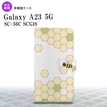 Galaxy A23 GalaxyA23 手帳型スマホケース カバー ハニー クリア 緑 2022年 10月発売 nk-004s-a23-dr1682