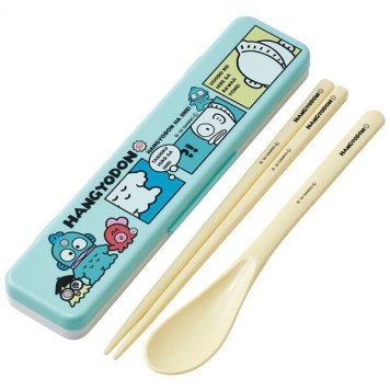 はんぎょどん コミック 抗菌 音のならないコンビセット 箸18cm スケーター ※送料無料(ポスト投函)