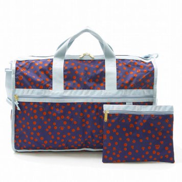 レスポートサック LeSportsac ボストンバッグ 斜めがけバッグ 7185 G236 LARGE WEEKENDER ラージウィークエンダー CAT DOTS NAVY ドット柄ネイビー系マルチ TSUMORI CHISATO ツモリチサト コラボレーション