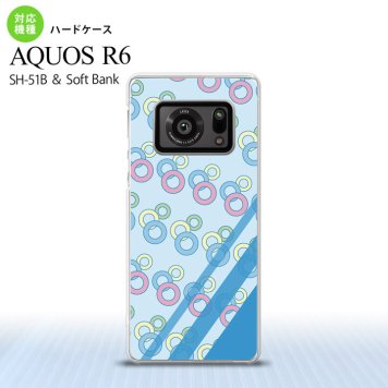 SH-51B AQUOS R6 AQUOS R6 スマホケース ハードケース 丸 青 メンズ レディース nk-r6-1663