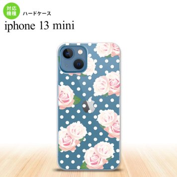 iPhone13mini iPhone13 mini ケース ハードケース バラ ドット クリア  nk-i13m-785