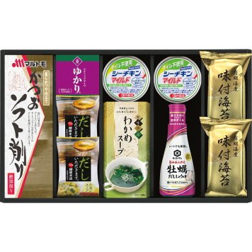 和匠膳 バラエティセット [26-2904-048] YU-40 はごろもフーズ オイル不使用シーチキン 有明海産味付海苔 牡蠣だし醤油 たまごスープ 和食 ご飯のお供 詰め合わせ お歳暮 お中元 ギフト プレゼント 内祝い お返し