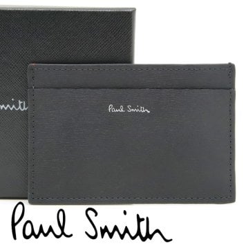 ポールスミス カードケース Paul Smith 名刺入れ カード入れ パスケース メンズ レザー ブラック ボルドー スカイブルー マルチカラー M1A-4768-WSTRGS 79 【ラッピング無料 誕生日 お祝い プレゼント ギフト 贈り物】 送料無料