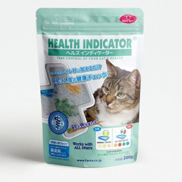 HEALTH INDICATOR ヘルスインディケーター 200ｇ 猫 トイレ 健康チェック おしっこでｐHチェック いつもの猫砂に加えるだけ 月に１度、愛猫の健康チェック！