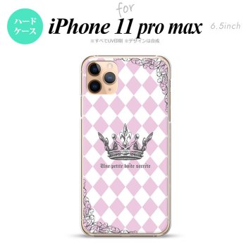 iPhone11ProMax iPhone11pro max スマホケース ハードケース 王冠 ピンク メンズ レディース nk-i11pm-1451
