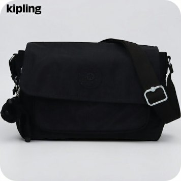 キプリング ショルダーバッグ レディース ブランド Kipling ダルマ B ロゴ ワンポイント 無地 KI8123-P39 Black Noir 黒