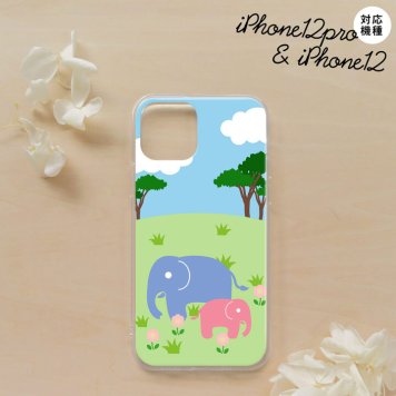 iPhone12/iPhone12pro iPhone12 / iPhone12pro スマホケース ソフトケース ゾウ メンズ レディース nk-i12-tp691