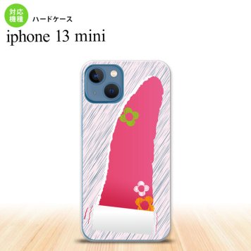 iPhone13mini iPhone13 mini ケース ハードケース 破れデザイン ピンク  nk-i13m-287
