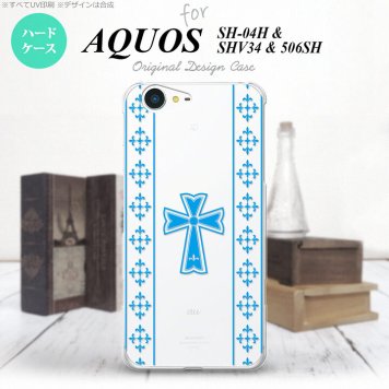【SH04H】【スマホケース/スマホカバー】【アクオス ゼータ】SH04H スマホケース AQUOS ZETA SH04H カバー アクオス ゼータ ゴシック クリア×水色 nk-sh04h-1006【メール便送料無料】