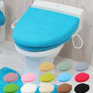 トイレフタカバー トイレタリー 洗浄便座用 カラフル おしゃれ 定番  Ｕ型 Ｏ型 洗浄暖房便座用 特殊便座用 蓋カバー ふたカバー トイレ用品 カラーショップ 兼用タイプ 普通便座用 カバー類 195234