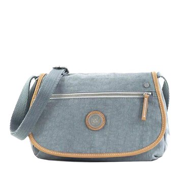 キプリング Kipling ショルダーバッグ K20994 58K KOUROU クールー 斜めがけバッグ AGED TEAL ライトブルーグレー系