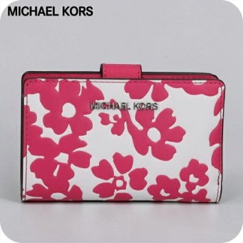 マイケルコース 二つ折り財布 二折財布 コンパクト レディース アウトレットブランド MICHAEL KORS ジェットセット トラベル 35S5STVF6Y-DF