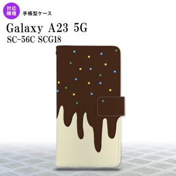 Galaxy A23 GalaxyA23 手帳型スマホケース カバー アイス 黄 2022年 10月発売 nk-004s-a23-dr349