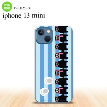 iPhone13mini iPhone13 mini ケース ハードケース くまモン ストライプ 青  nk-i13m-km13
