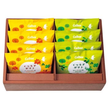 お中元 お返し 内祝い ギフト スナック菓子 カルビー カルビーくつろぎポテト ８袋 KLA-03A  新築 お礼 引越し 志 仏事 送料無料