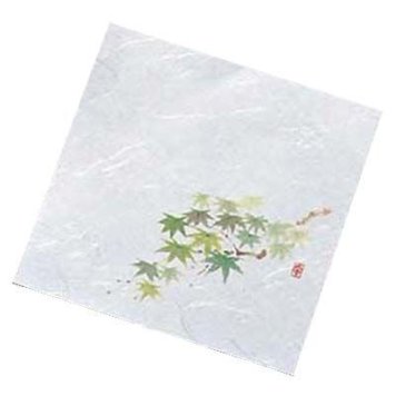 アーテック 【メール便での発送商品】ニュー四季懐紙 4寸(100枚入/NS-19 緑もみじ) QKIF801