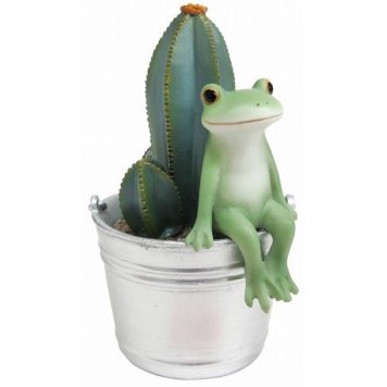 【ギフト対応無料】コポー サボテンとお座りカエル ダイカイ Copeau(コポー) コポーシリーズ かえる カエル 置物 オブジェ ※送料無料(北海道・沖縄は除く)