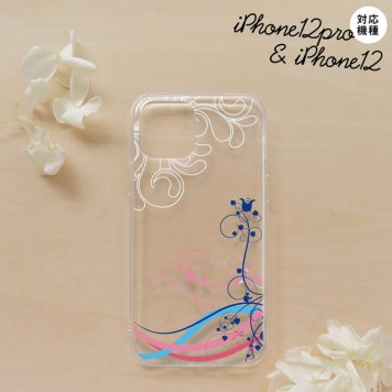 iPhone12/iPhone12pro iPhone12 / iPhone12pro スマホケース ソフトケース 草 ボタニカル 青 ピンク メンズ レディース nk-i12-tp1622