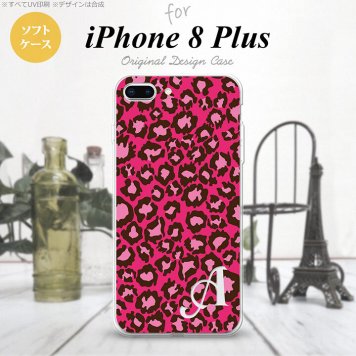 【iPhone8Plus】【スマホケース/スマホカバー】【アイフォン8プラス】iPhone8Plus スマホケース ケース アイフォン8プラス イニシャル ヒョウ柄 茶B nk-ip8p-tp900ini【メール便送料無料】
