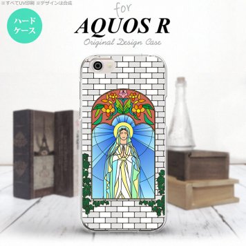 【SH03J】【スマホケース/スマホカバー】【アクオス R】SH03J スマホケース AQUOS R SH-03J カバー アクオス R マリア様 グレー nk-sh03j-1503【メール便送料無料】