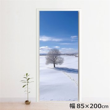 のれん 暖簾 温泉 洗える 目隠し 間仕切り タペストリー オリジナルプリント 転写 約85×200cm 遠近 ブルー 空 風景 200丈 ロング ミラーレース