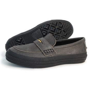 コンバース CONVERSE スニーカー メンズ レディース ローカット レザー オールスター コインローファー ワックスドレザー ビンテージブラック 31319361