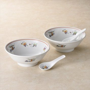 0 色絵唐子 ラーメン丼ペア　 150201  内祝 内祝い お祝 御祝 記念品 出産内祝い プレゼント 快気祝い 粗供養 引出物