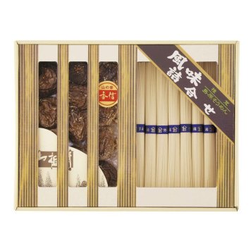 【ギフト対応無料】乾物家 国産椎茸と手延そうめん御詰合せ (KBY-BE3) [お中元][お歳暮] ※送料無料(北海道・沖縄は除く)