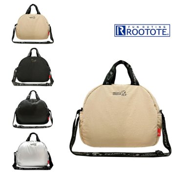 【ROOTOTE】8454 IP.BR.MedPadded.Peanuts-0S 斜め掛け ボストン ショルダー スヌーピー かわいい 普段使い 使いやすい レディース ギフト プレゼント ブラック