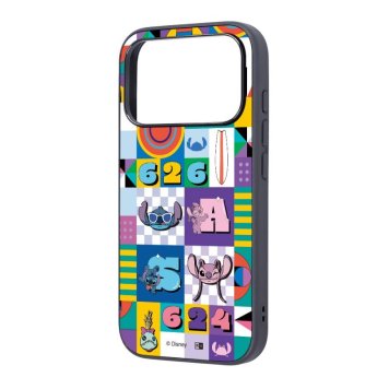 iPhone 17 Pro / ディズニー / maru 衝撃吸収 バンパー ハイブリッドケース / スティッチとエンジェル_総柄 ※送料無料(ポスト投函)