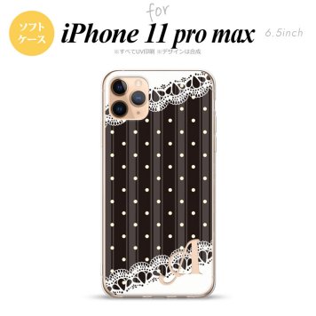 iPhone11ProMax iPhone11pro max スマホケース ソフトケース ドット レース C 黒 +アルファベット メンズ レディース nk-i11pm-tp1619i